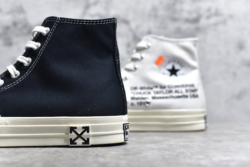 Authentic OFF-WHITE x Converse Black/White